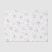 White Winter Snowflakes Christmas Seidenpapier (Vorderseite)