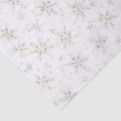 White Winter Snowflakes Christmas Seidenpapier (Ausschnitt)