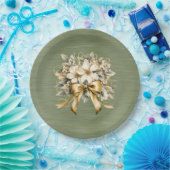 White Winterberry Einladung Set Paper Plate Pappteller (Party)