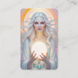 White Witch Oracle Cards Visitenkarte