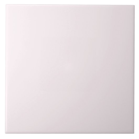 White with a touch of pink Ceramic Tile. Fliese (Vorderseite)