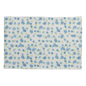 white with blue and green dots kissenbezug (Rückseite)