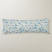 white with blue and green dots seitenschläferkissen (Rückseite)
