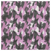 White with shades of pink and gray camo abstract stoff (Muster)