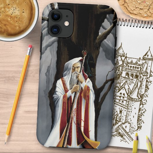 White Wizard Oak Tree Fantasy Case-Mate iPhone Hülle