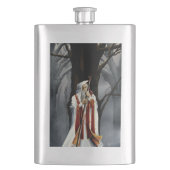 White Wizard Oak Tree Fantasy Flachmann (Vorderseite)