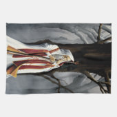 White Wizard Oak Tree Fantasy Geschirrtuch (Horizontal)