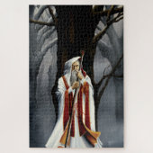 White Wizard Oak Tree Fantasy Puzzle (Vertikal)