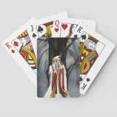 White Wizard Oak Tree Fantasy Spielkarten (Rückseite)