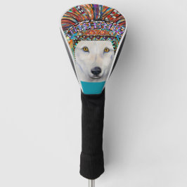 White Wolf Art Golf Headcover