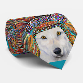 White Wolf Art Krawatte