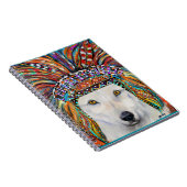 White Wolf Art Notizblock (Rechte Seite)