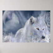 White Wolf Art Poster/Print Poster (Vorne)