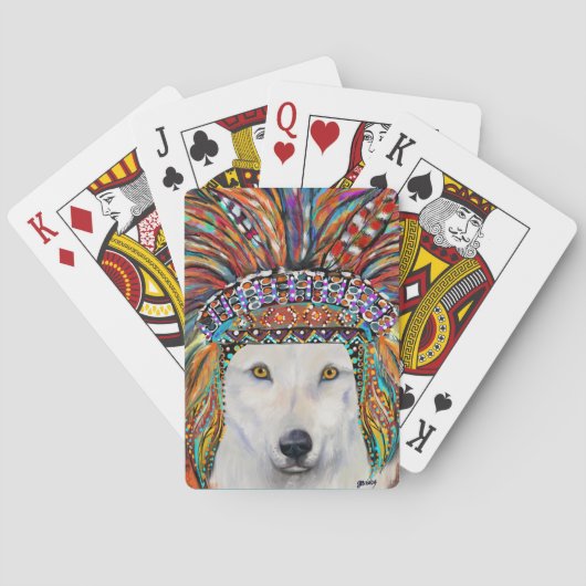 White Wolf Art Spielkarten (Rückseite)