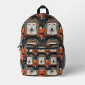 White Wolf Bedruckter Rucksack (Vorderseite)