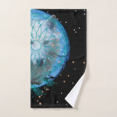 White Wolf Blue Moon Badhandtuch Set (Handtuch)