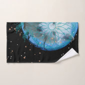 White Wolf Blue Moon Badhandtuch Set (Handtuch)