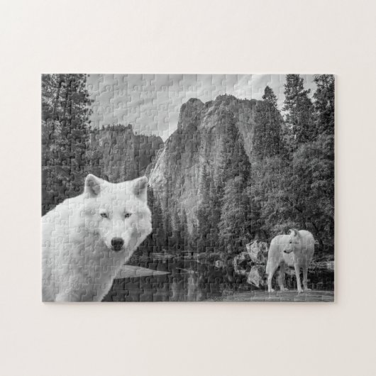 White Wolf Creek Brook Forest Landscape Poster Puzzle (Horizontal)