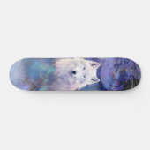 White Wolf Dark Moon Skateboard-Deck Skateboard (Horizontal)