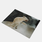White Wolf Fußmatte (Schrägansicht)