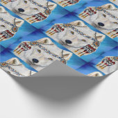 White Wolf Geschenkpapier (Ecke)