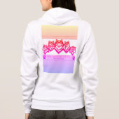 White Wolf Girl Hoodie (Rückseite)