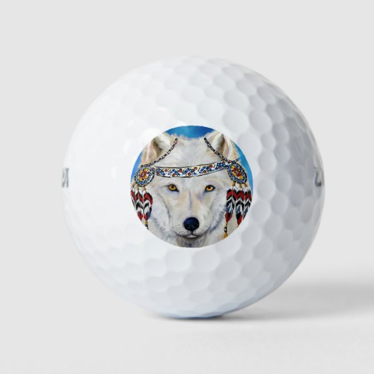 White Wolf Golfball (Vorderseite)