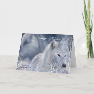 White Wolf Holiday ArtCard Feiertagskarte