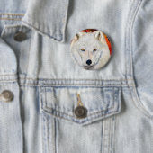 White Wolf Kokopelli Button (Beispiel)