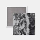 White Wolf, Leiter der Komanche, c.1891-98 Magnet (Vorderseite/Rückseite)