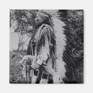White Wolf, Leiter der Komanche, c.1891-98 Magnet