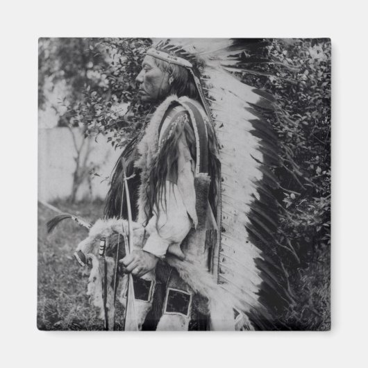 White Wolf, Leiter der Komanche, c.1891-98 Magnet (Vorne)