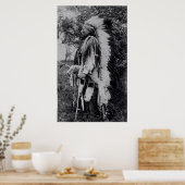 White Wolf, Leiter der Komanche, c.1891-98 Poster (Küche)