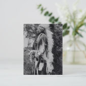 White Wolf, Leiter der Komanche, c.1891-98 Postkarte (Stehend Vorderseite)