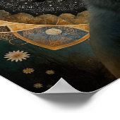 White Wolf Mandala Poster (Ecke)