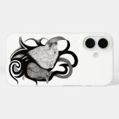 White Wolf mit Raven Tribal Art Case-Mate iPhone Hülle (Rückseite (Horizontal))