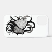 White Wolf mit Raven Tribal Art Case-Mate iPhone Hülle (Rückseite (Horizontal))
