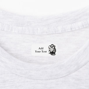 White Wolf mit Raven Tribal Art Etiketten