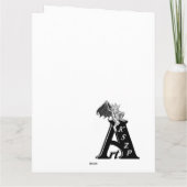 White Wolf mit Raven Tribal Art Karte (Rückseite)