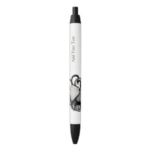 White Wolf mit Raven Tribal Art Kugelschreiber