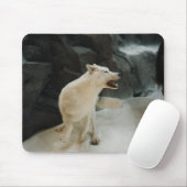 White Wolf Mousepad (Mit Mouse)