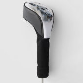 White Wolf Portrait Golf Headcover (angewinkelt)
