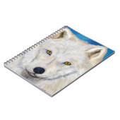 White Wolf Portrait Notizblock (Linke Seite)