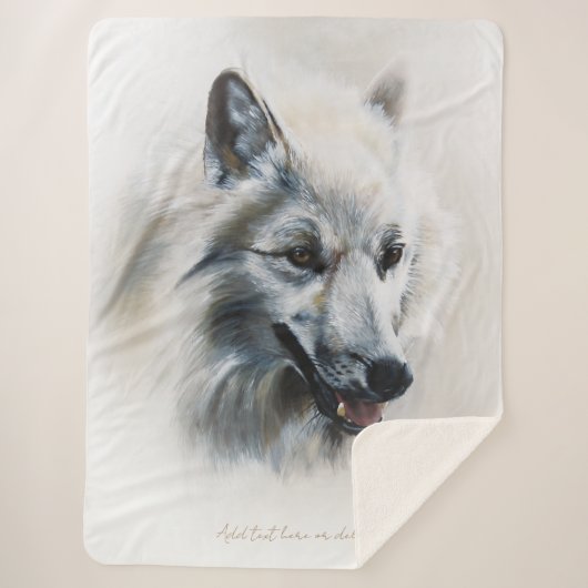 White Wolf Portrait Sherpadecke (Vorderseite)