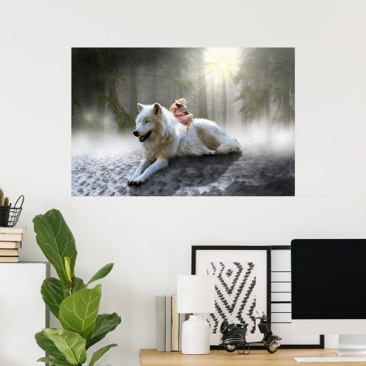 White Wolf Poster (Heimbüro)