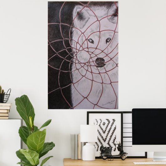White Wolf Poster (Heimbüro)