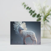 White-Wolf-Postkarten Postkarte (Stehend Vorderseite)