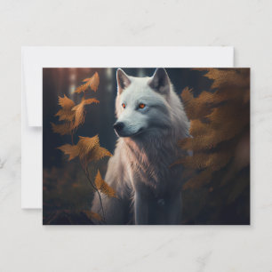 White-Wolf-Postkarten Postkarte