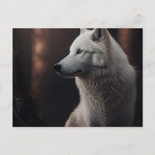 White-Wolf-Postkarten Postkarte (Vorderseite)