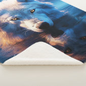 White Wolf Sherpa Blanket Sherpadecke (3/4)